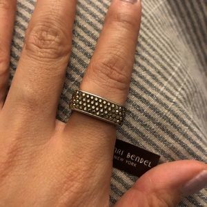 Henri Bendel rox ring - light brown